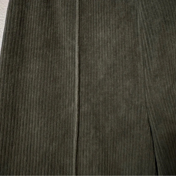 Aerie Groove-On Rib Velour Flare Pant Nomad Olive  Size XS Short - Picture 7 of 9